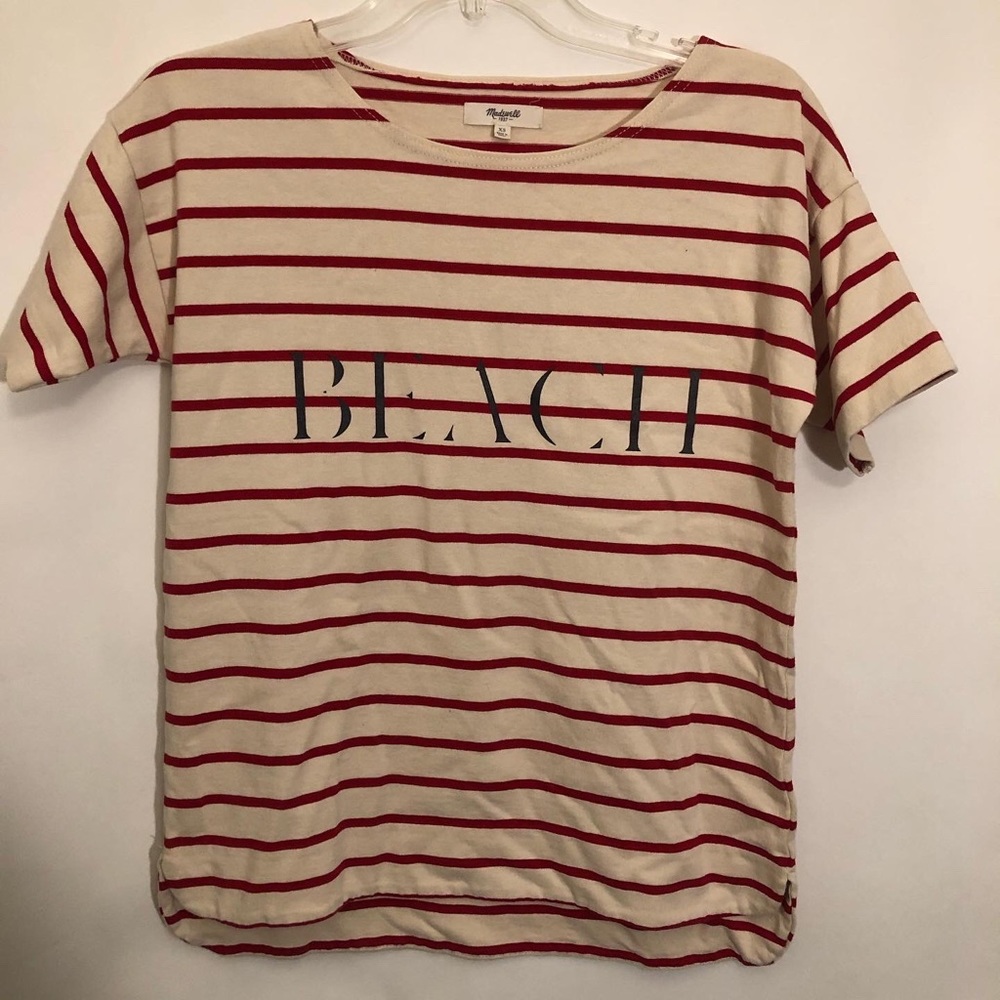Madewell stripe beach top size xs